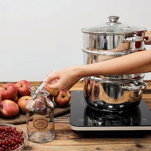 Estrattore di succo in acciaio inox con vaporiera 5 L - 14