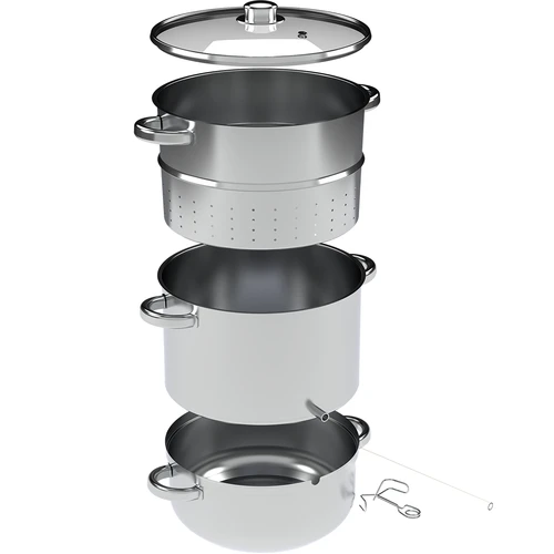 Estrattore di succo inossidabile 8 L - 2