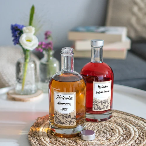 Etichette autoadesive 60 x 90 mm per bottiglie e barattoli, motivo frutta a schizzi - 20 pz - 7