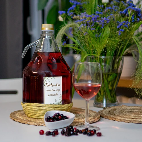 Etichette autoadesive 60 x 90 mm per bottiglie, vasetti, regali, motivo floreale - 20 pz. - 6