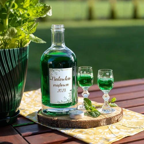 Etichette autoadesive 60 x 90 mm per bottiglie, vasetti, regali, motivo floreale - 20 pz. - 5