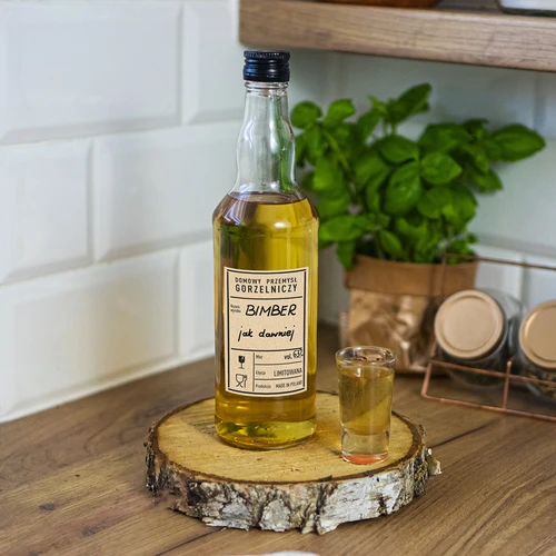 Etichette autoadesive 60x90 mm per bottiglie, vodka, stile PRL, 20 pezzi - 5