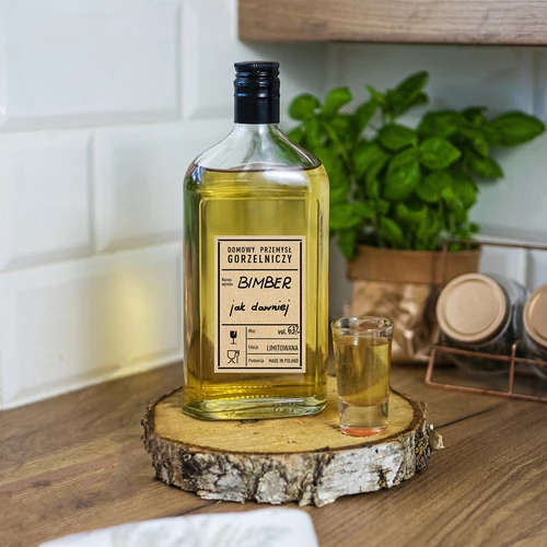 Etichette autoadesive 60x90 mm per bottiglie, vodka, stile PRL, 20 pezzi - 6