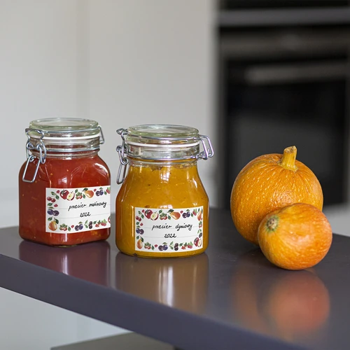 Etichette autoadesive motivo frutta 85/45 mm - 20 pz - 5