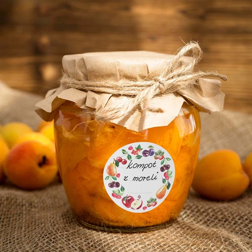 Etichette rotonde Ø 50 mm per coperchi e barattoli - 20 pezzi - 5