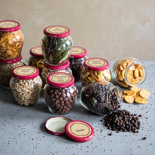 Etichette rotonde Ø 66,5 mm per coperchi/vasetti - 20 pezzi - 5