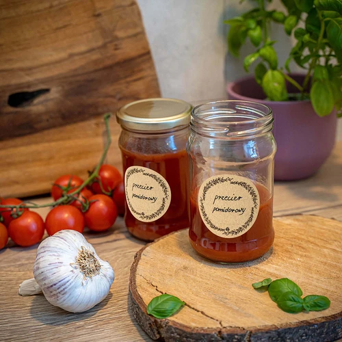 Etichette rotonde Ø 66,5 mm per coperchi/vasetti - 20 pezzi - 6