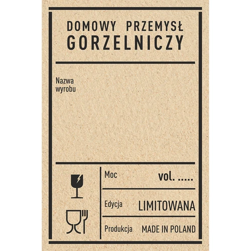 Etykiety samoprzylepne 60x90 mm na butelki, wódkę, 3 wzory 20 szt. - 3