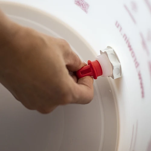 Fermentatore per birra con gorgogliatore, rubinetto, termometro e riduttore dei sedimenti - 12