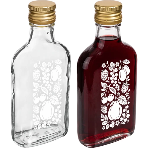 Fiaschetta 200 ml con tappo a vite e stampa “Frutti” – variante 2 - 3