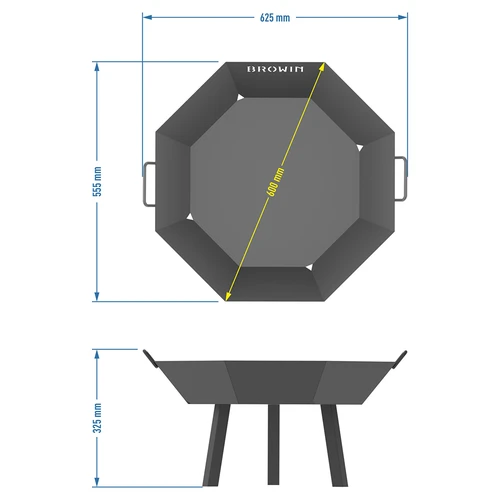 Focolare da giardino ø 60 cm - stile loft - 8