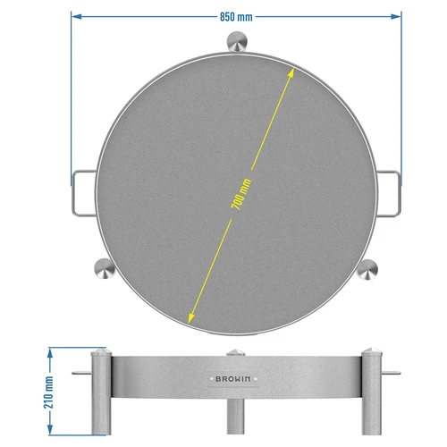 Focolare da giardino ø 70 cm saldato - 10