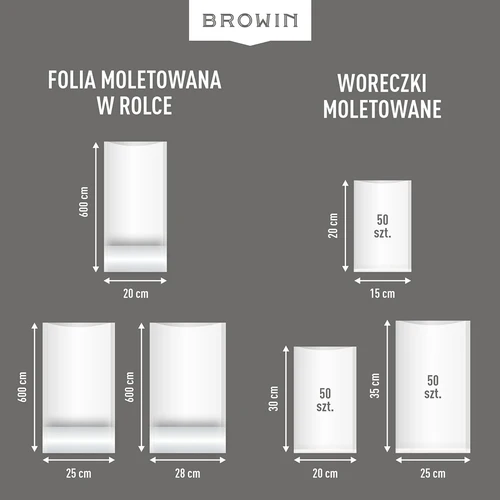 Foglio goffrato in manica – per sigillatrice sottovuoto, 28x600cm - 15