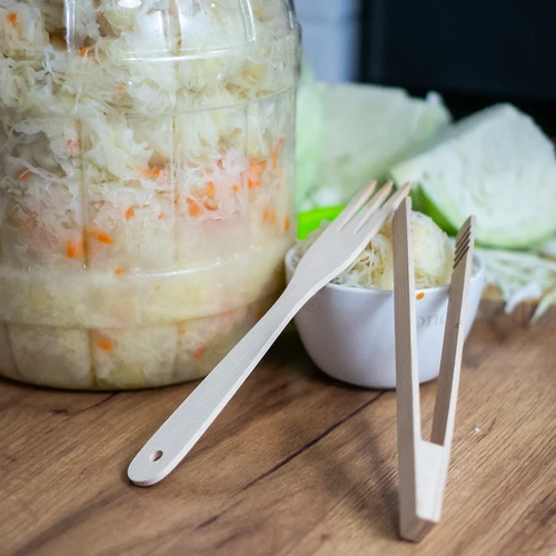 Forchetta di legno per cavolo 25 cm - 4