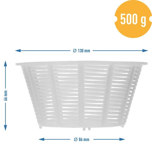 Forma casearia rotonda Ø 13 x 7 cm per 500 g - 4