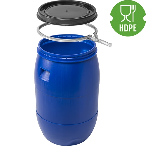Fusto per crauti 85 L, con anello di serraggio, blu, Sterk - 3