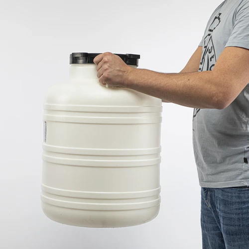 Fusto per fermentazione 60 L - bianco, con maniglie - 9