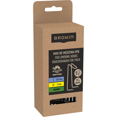 Ganci doppi per affumicare il pesce - 5 pz - 3