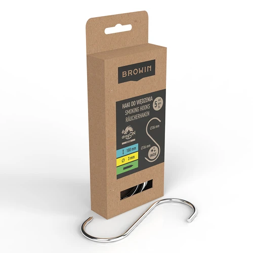 Ganci per affumicare - a S, affilati, 3 mm x 100 mm, 5 pz. - 2