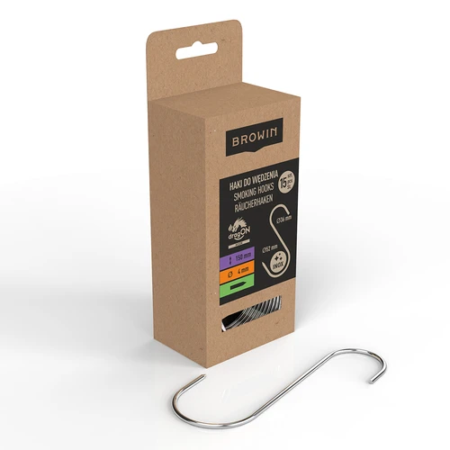 Ganci per affumicatura - a S, affilati, 4 mm x 150 mm, 15 pz. - 2