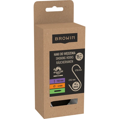 Ganci per affumicatura - a S, affilati, 4 mm x 150 mm, 15 pz. - 3