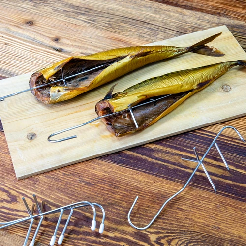 Ganci per affumicatura del pesce - tripli, 5 pezzi - 6