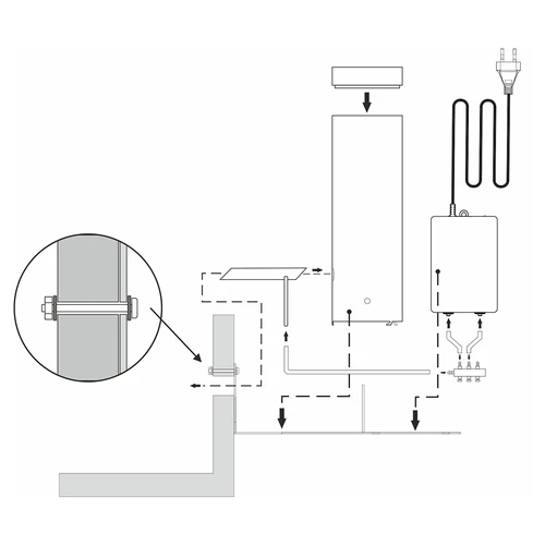 Generatore di fumo dragON Jet 1 con pompa elettrica dragON Air - 9