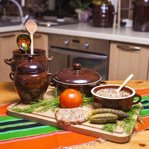 Grès – pentola da 0,5 L per strutto, senza coperchio - 2