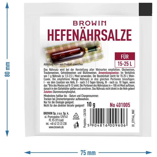 Hefenährsalze 10 g - 2