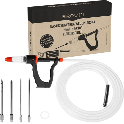 Iniettore per salumi semi-automatico con set di aghi e tubicino