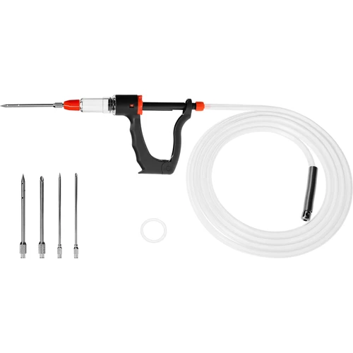 Iniettore per salumi semi-automatico con set di aghi e tubicino - 2