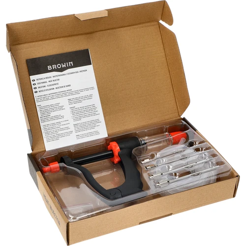 Iniettore per salumi semi-automatico con set di aghi e tubicino - 6