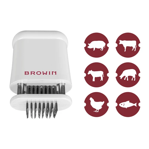 Inteneritore per carne ad aghi con blocco di sicurezza - 6