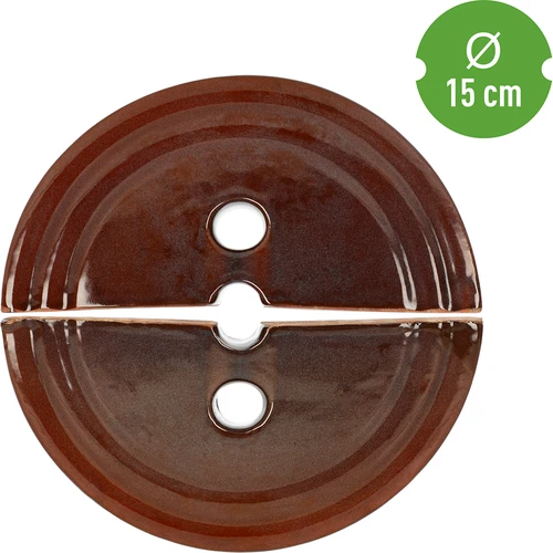 Kamień dociskowy do beczek, kamionkowy, fi 15 cm - 4