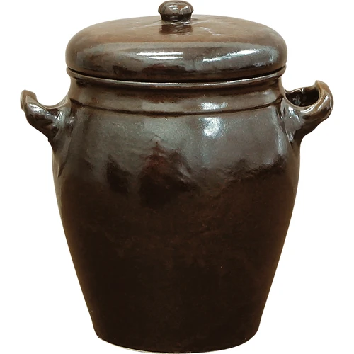 Kamionka - vaso rustico in gres 1,6 l con coperchio