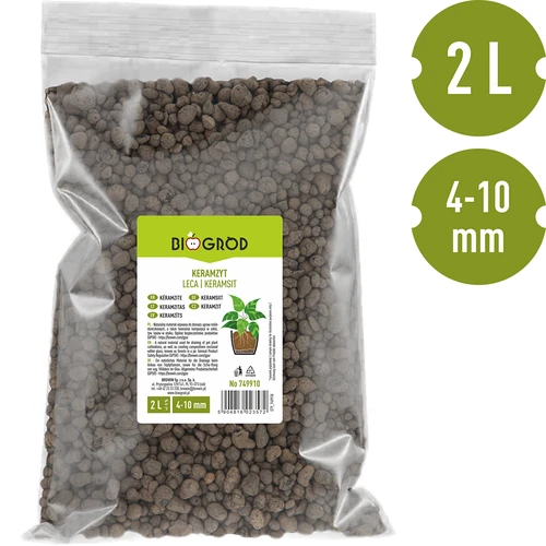 Keramzyt do roślin doniczkowych, ogrodnictwa i lasów w szkle, 4-10 mm, 2L - 3