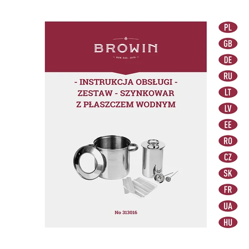 Kit con camicia d'acqua - cuoci-prosciutto 1,5 kg + pentola - 13