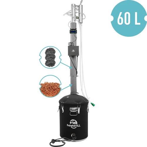 Kit di distillazione hawkSTILL „Zimne Palce” 60 L + Sistema Wi-Fi IQ con display LCD - 2