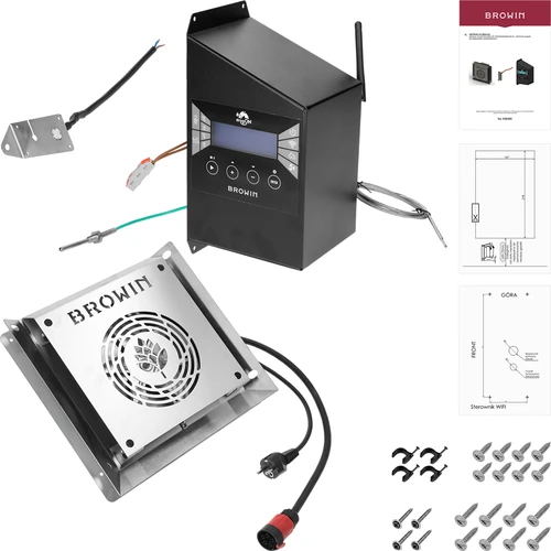 Kit di moduli con centralina Wi-Fi - dragON IQ 2,7 kW, per affumicatoi da giardino - 2