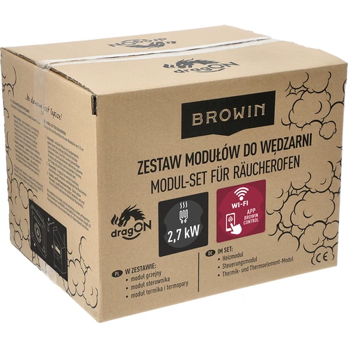 Kit di moduli con centralina Wi-Fi - dragON IQ 2,7 kW, per affumicatoi da giardino - 11