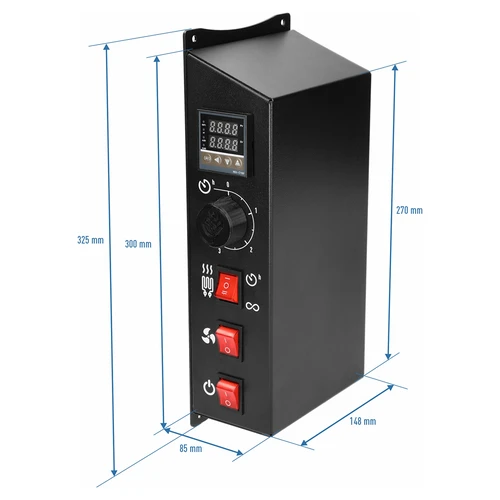 Kit di moduli elettrici con centralina digitale - dragON 1,5 kW, per affumicatori da giardino - 10