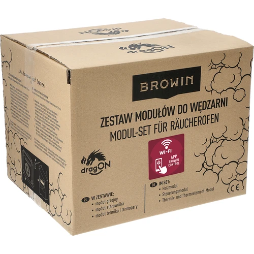 Kit di moduli elettrici con centralina Wi‑Fi – dragON IQ 1,5 kW, per affumicatoi da giardino - 11