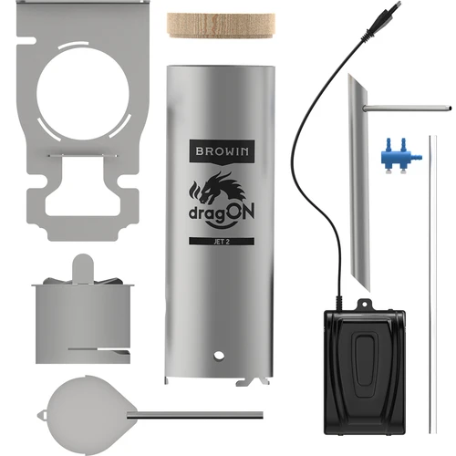 Kit dragON per affumicatoio - moduli IQ con Wi-Fi e generatore di fumo JET 2 LONG con cassetto raccogli-cenere - 7