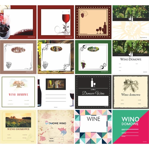 Kit: tappi + etichette + capsule termoretraibili - 8 pz - 2