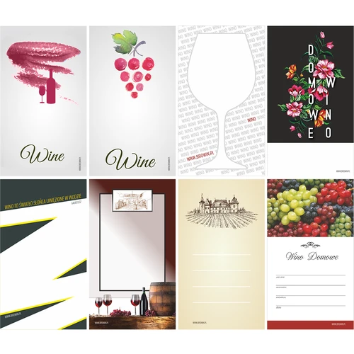 Kit: tappi + etichette + capsule termoretraibili - 8 pz - 3