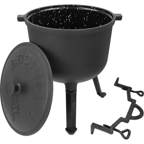 Kociołek emaliowany, 10l, żeliwny - 3