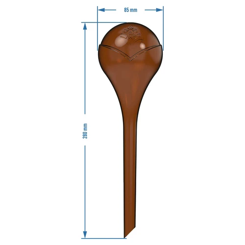 Kule nawadniające do roślin, bursztynowe przezroczyste, 400 ml, 2szt. - 5