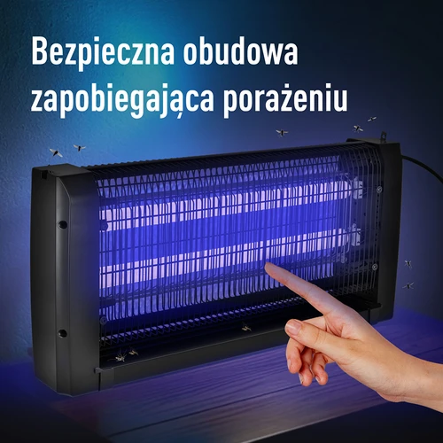 Lampa owadobójcza UVA 20 W, czarna - 7