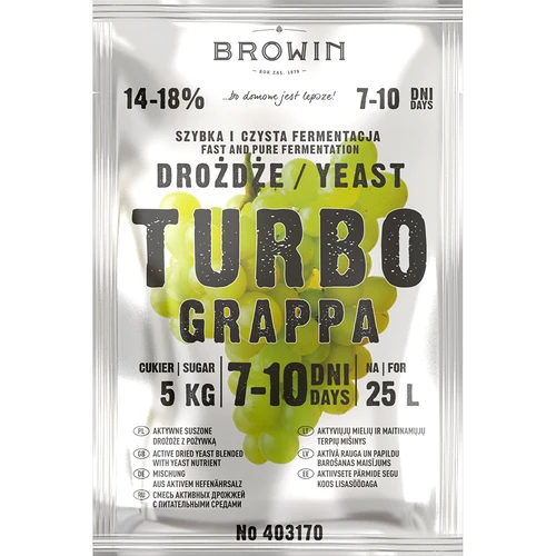 Lieviti da distilleria Turbo Grappa 7-10 giorni - 2