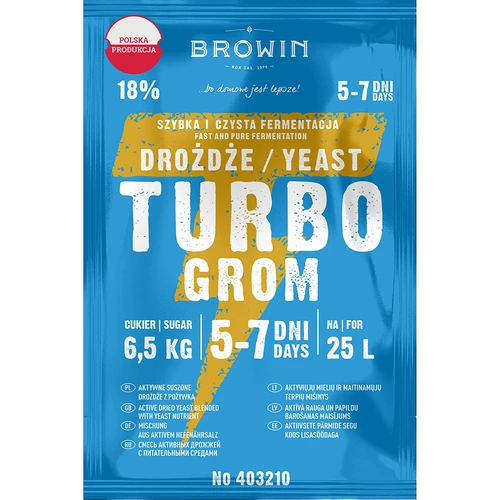 Lieviti da distilleria Turbo Grom 5-7 giorni  - 1 